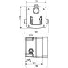 Schell Linus WBD-SC-M belső egység zuhany csaptelephez 018670099 műszaki rajz