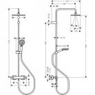 Hansgrohe Vernis Shape Showerpipe 230 ECO termosztátos zuhanyrendszer HG-26097000