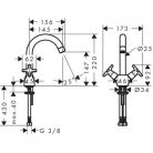 Hansgrohe Logis Classic mosdó csaptelep leeresztő nélkül LowPressure króm (71271000)